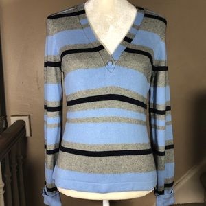 Urchin Striped V-Neck Sweater